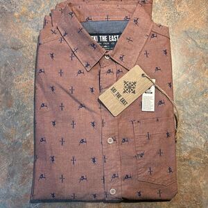Ski The East Showboat Oxford Brick Small Button Down Dress Shirt